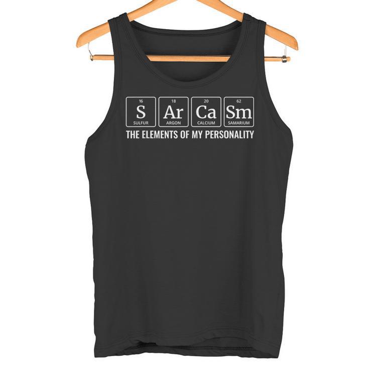 Chemie Sarcasm Elements Periodic Table Tank Top