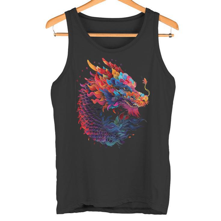 Chinesischer Drachen Neues Monjahr 2024 Traditionelles Tank Top