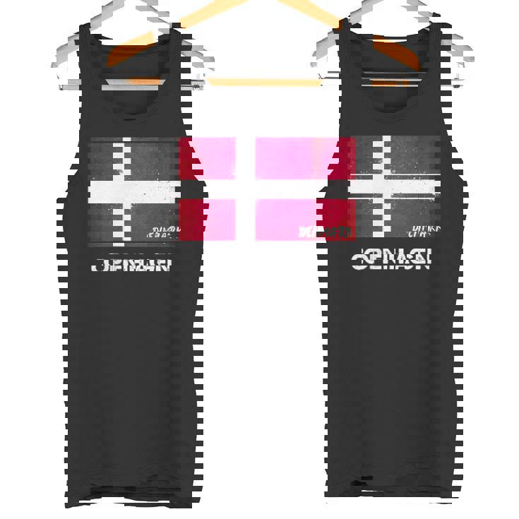 Copenaghen Danimarca Maglia Bandiera Copenaghen Canotta