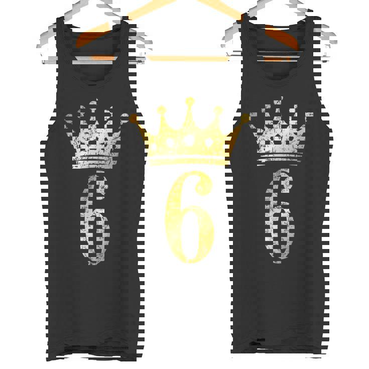 Corona Numero 6 Giallo Antico 6° Compleanno Canotta