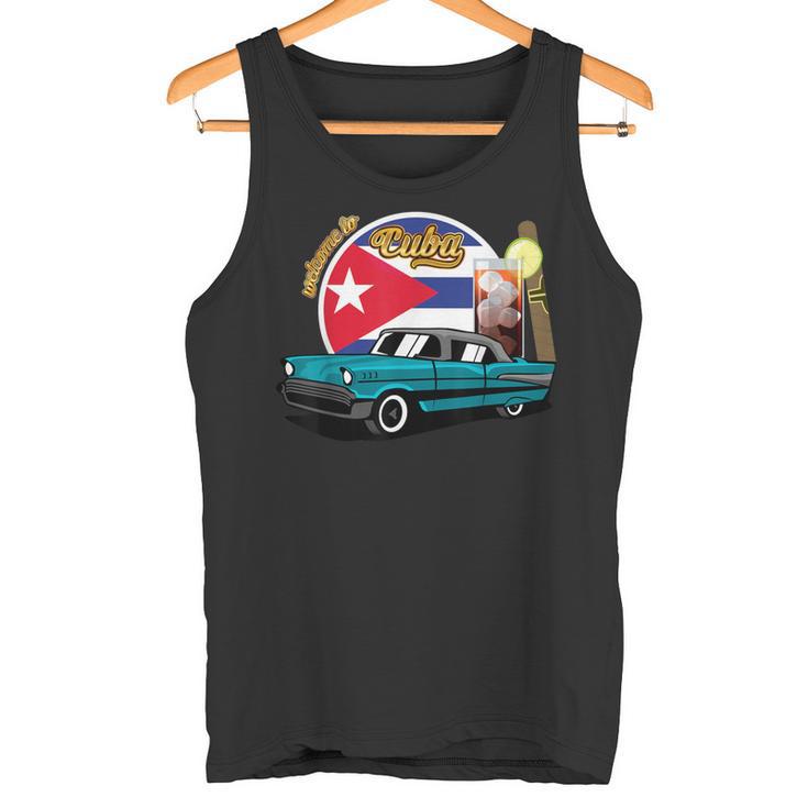 Cuba Oldtimer Havana Cigar Cuba Libre Caribbean Souvenir Tank Top