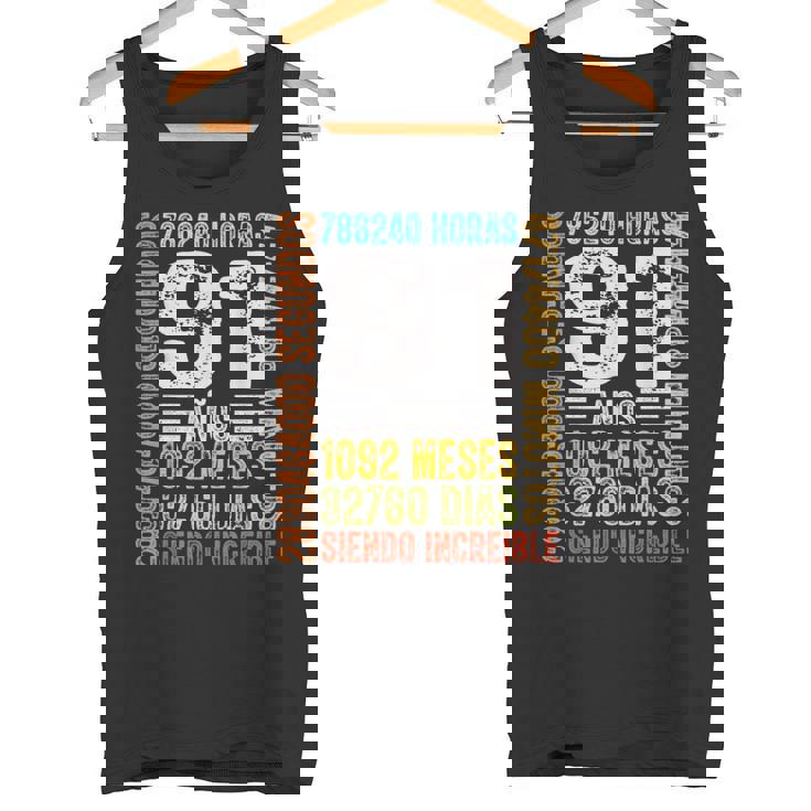 Cumpleaños Feliz 91 Años Feliz 91 Años Regalos Originales Camiseta sin mangas