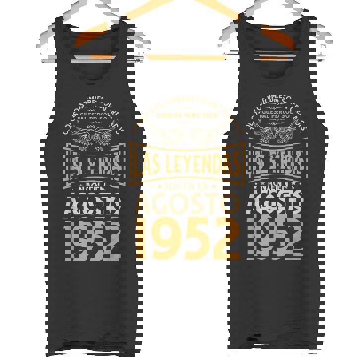 Cumpleaños Hombre Regalos Las Leyendas Agosto 1952 Camiseta sin mangas
