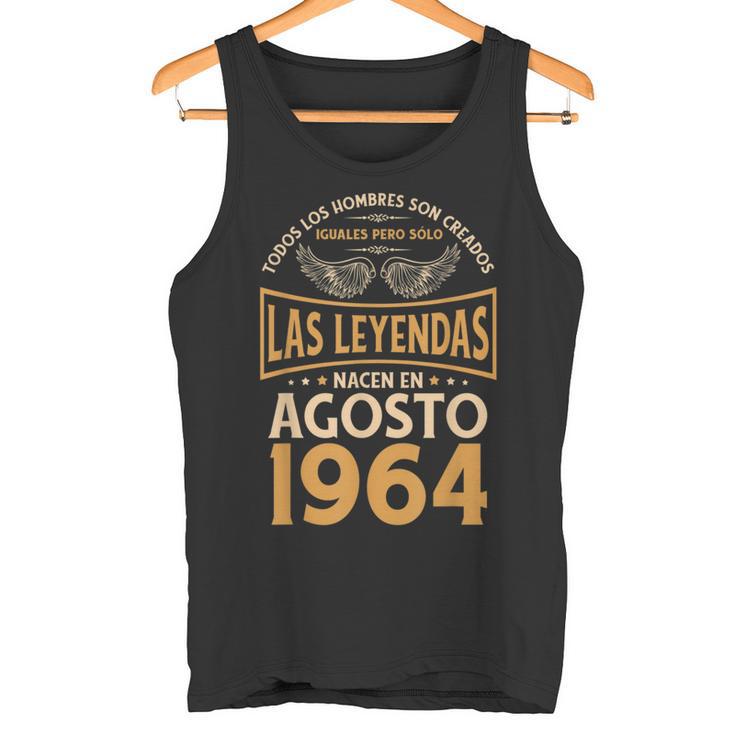Cumpleaños Hombre Regalos Las Leyendas Agosto 1964 Camiseta sin mangas