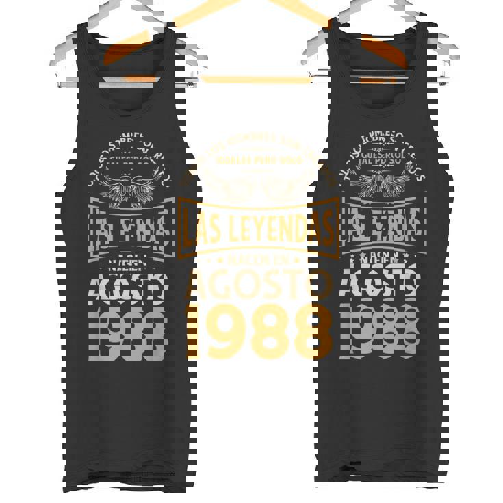 Cumpleaños Hombre Regalos Las Leyendas Agosto 1988 Camiseta sin mangas