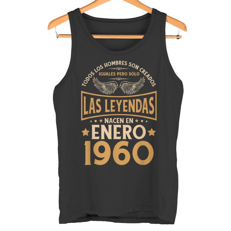 Cumpleaños Hombre Regalos Las Leyendas Enero 1960 Camiseta sin mangas
