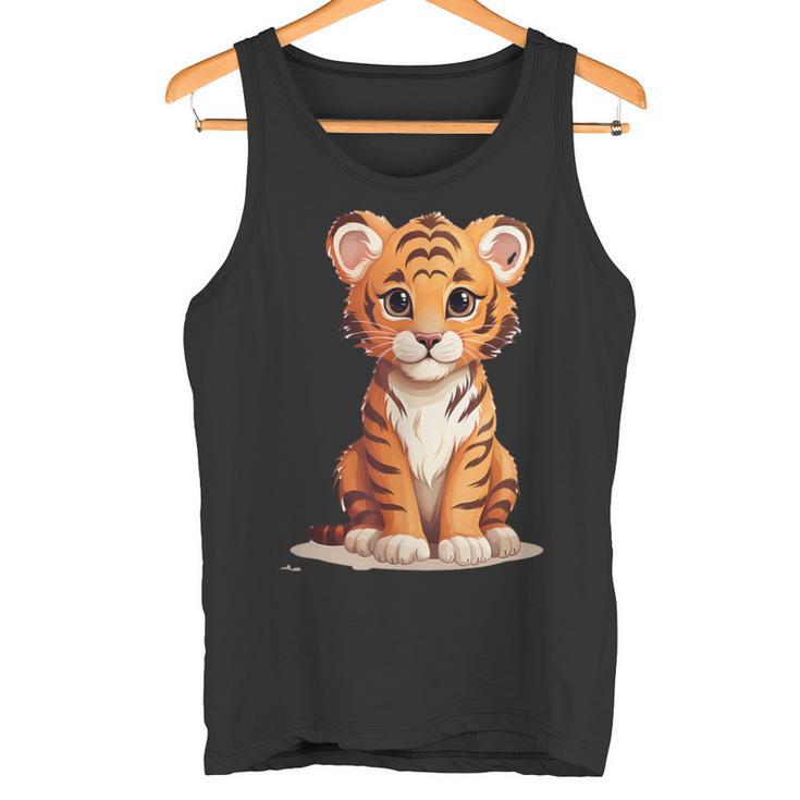 Cute Tiger Baby Animal Tank Top