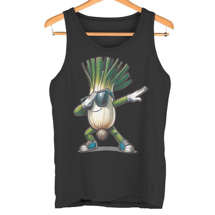 Dab Leek Dancing Dabbing Leekegetables Tank Top