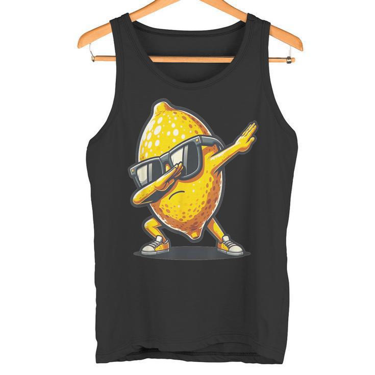 Dab Lemon Dancing Dabbing Lemon Fruit Tank Top