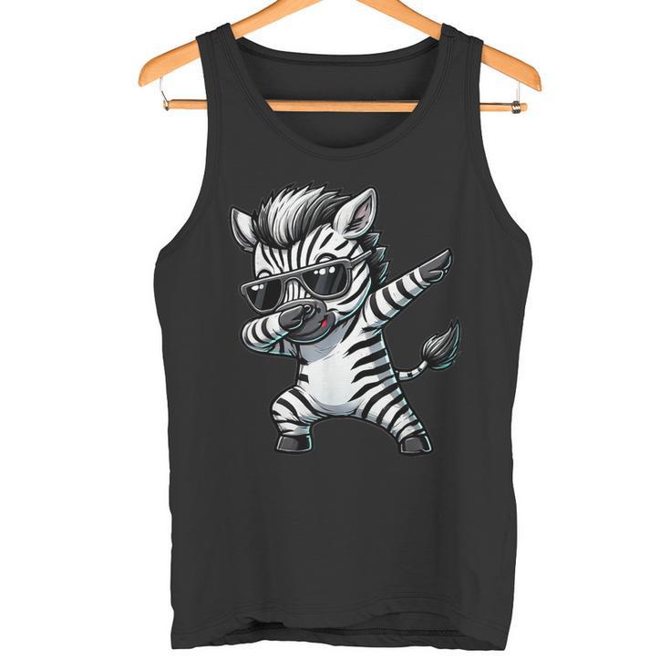 Dabbing Zebra Zebra On Dabben Zebra Tank Top