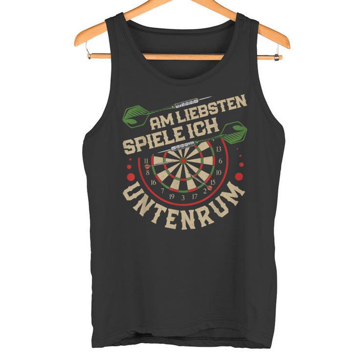 Dart Player Am Liebsten Spiele Ich Untertenrum Tank Top