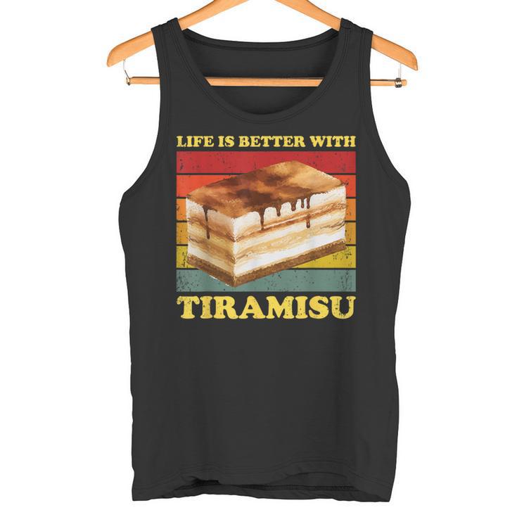 Das Leben Ist Besser Mit Tiramisu Tiramisu Tank Top