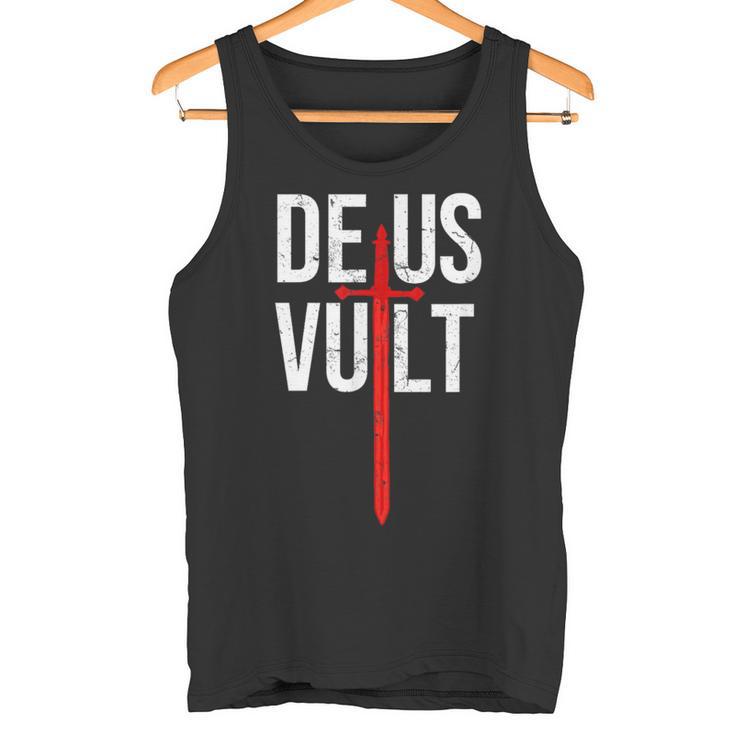 Deusult I Gott Will Es Iintage Crusader Tank Top