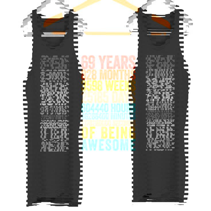 Divertida Camisa De Cumpleaños 69 Old Meter 69 Year Old Camiseta sin mangas