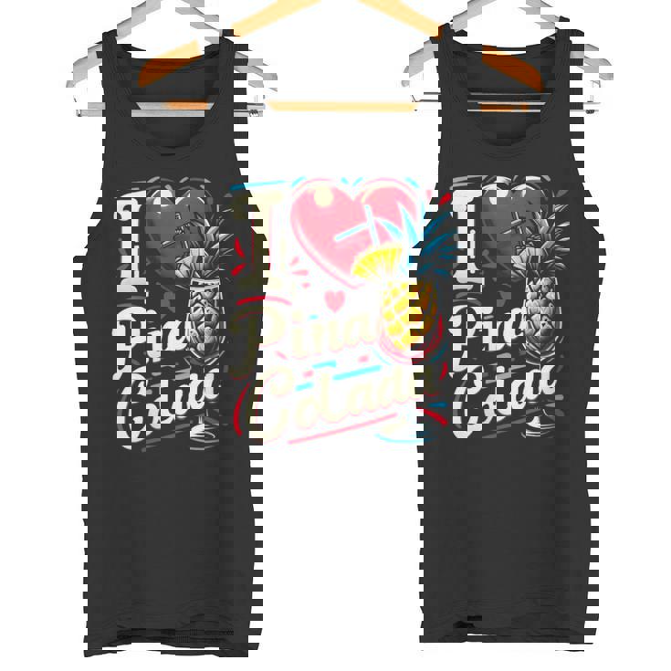 Donna Bevanda Tropicale I Heart Pina Colada Con Collo A Canotta