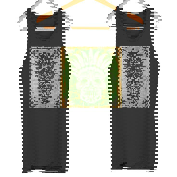 Donnaintage Tiki Time Tiki Dio Totem Tiki Testa Hawaiana Tiki Con Collo A Canotta