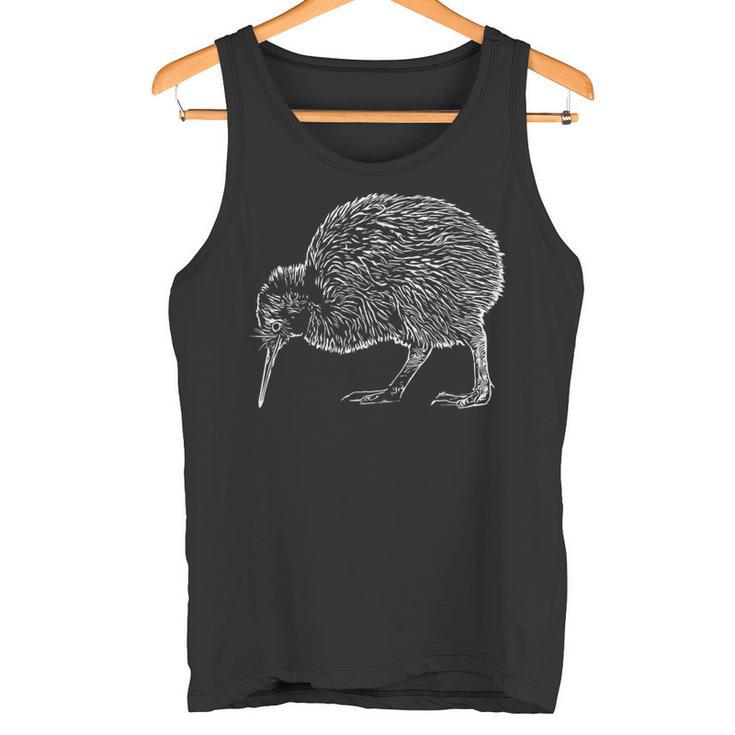 Drawing New Zealand Kiwi Bird Tank Top