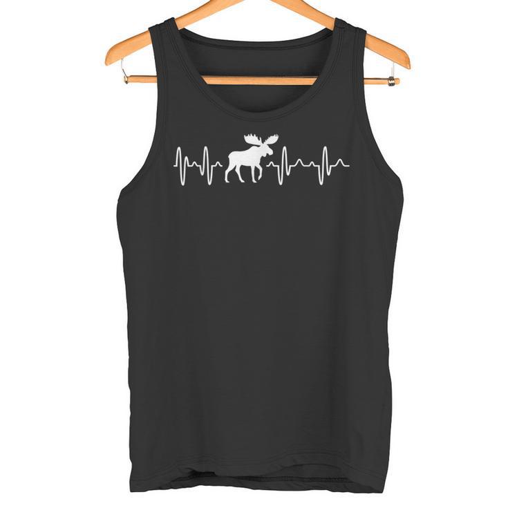 Elk Herzschlag Ekg Scandinavia Northlicht S Tank Top