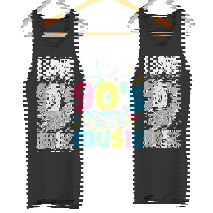 Me Encanta La Música De Los 90 Traje Retro Para Amantes De La Música De Los 90 Camiseta sin mangas