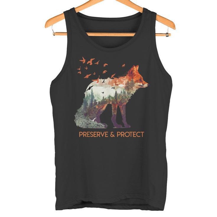 Environmental Protection Species Protection Rettet Die Erde Animal Protection Tank Top