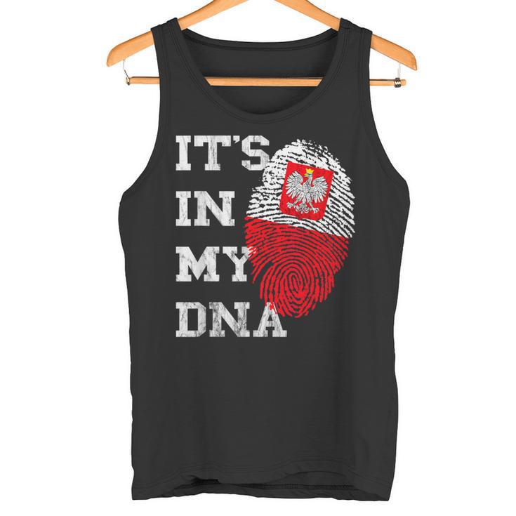 Es Ist In Meiner Dna Polska Genetik Polish Roots Poland Tank Top