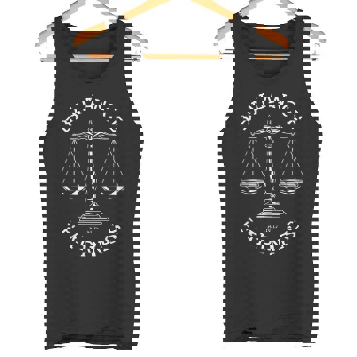 Estoico Equilibrio Justicia Estoicismo Cita Fresco Motivacional Camiseta sin mangas