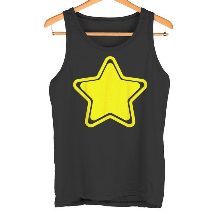 Estrella Amarilla Grande Con Borde Estrella Amarilla Camiseta sin mangas