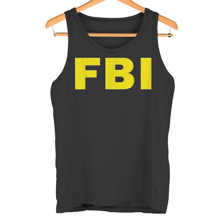 Federal Bureau Of Investigation Fbi Costume Tank Top