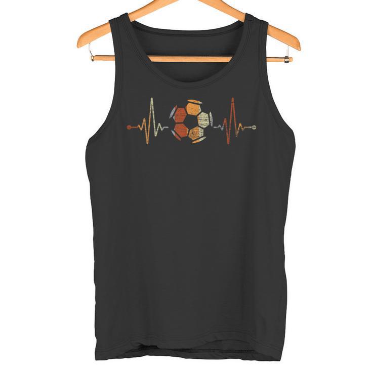 Footballer Sport Heartbeat Football Tank Top