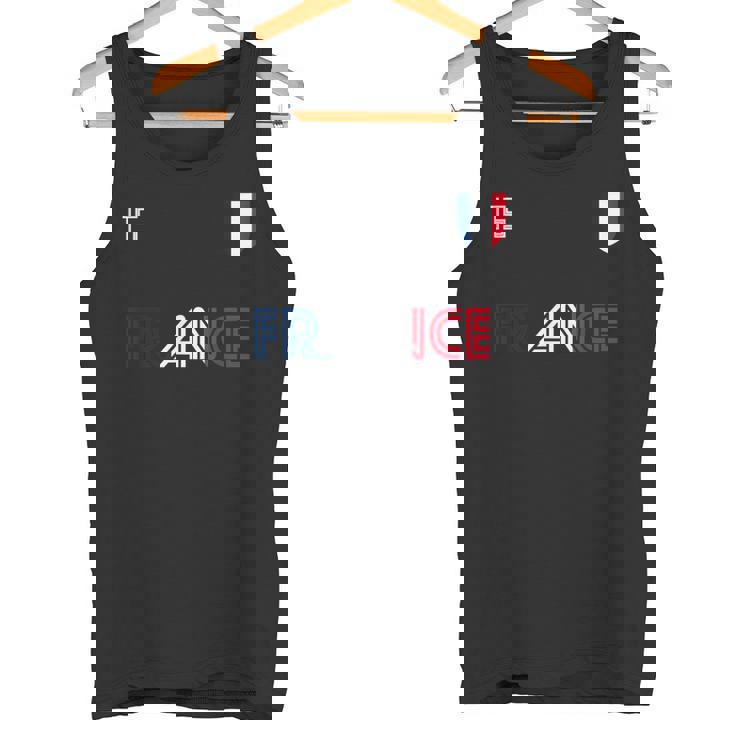 Francia Retro Fútbol Bandera Francesa Camiseta sin mangas
