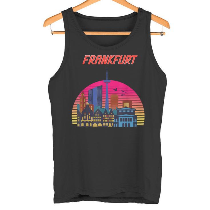 Frankfurt Retro Skyline Frankfurt Am Main Tank Top