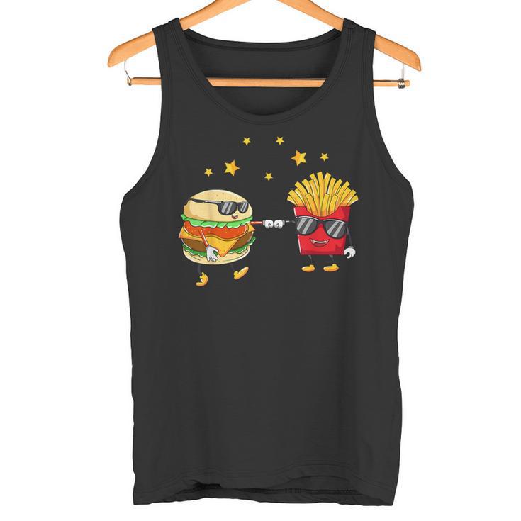 Burger And Pommes Friends Cheeseburger Hamburger Tank Top