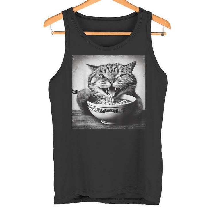 Cat Ramen Fiesta Kitten Anime Ramen Cat Enthusiast Tank Top