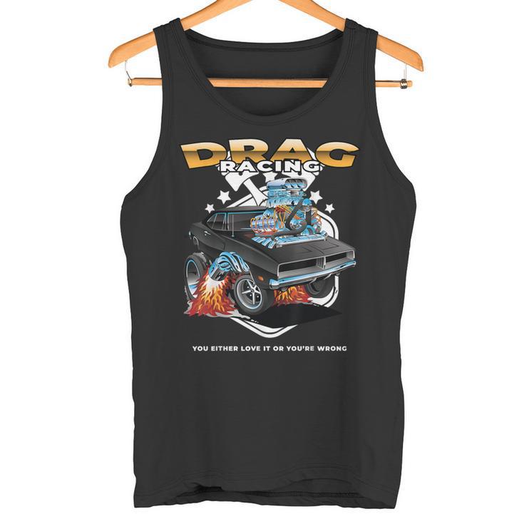 Drag Racing Motor Racing Mechanism Dragster Tank Top