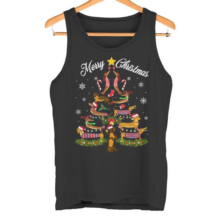 Santa Dachshund Christmas Fun Xmas Dachshund Dachshund S Tank Top