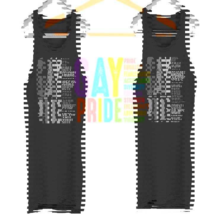Gay Pride Equality Pride Fearless Freedom Human Rights LGBT Premium Tank Top