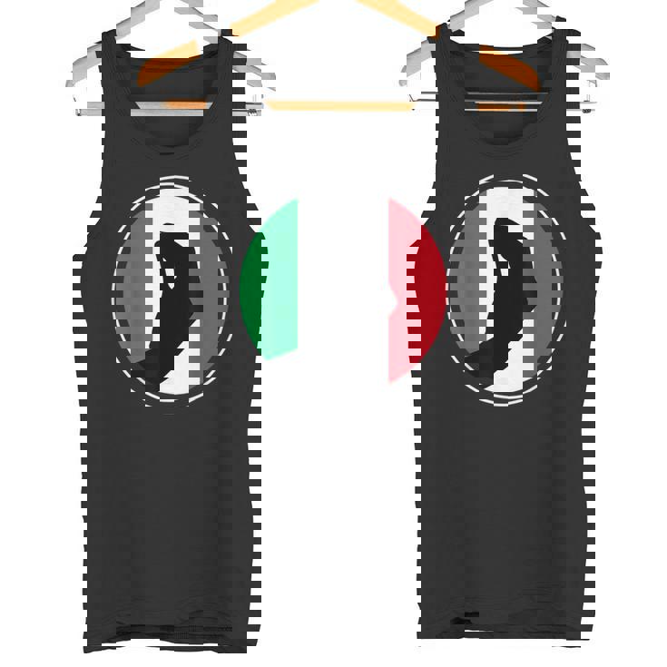Gesticulación De La Bandera Italiana Italiana Raíces Italianas Y Patrimonio Camiseta sin mangas