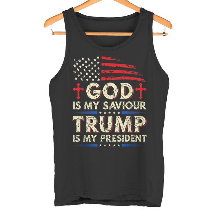 Gott Ist Mein Erlö God Is My Redeemer Trumpf Is My President Tank Top