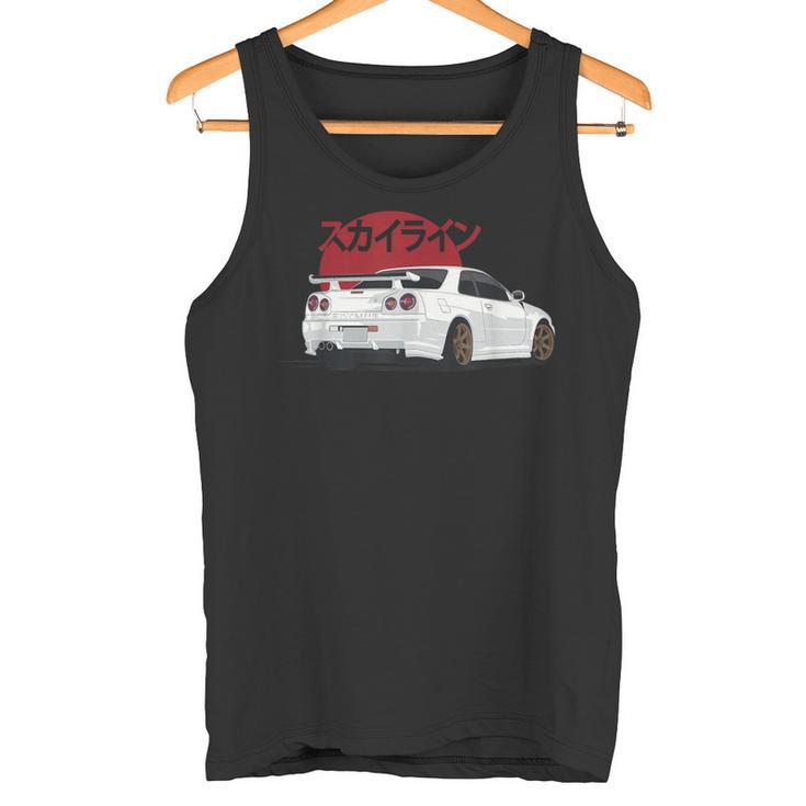 Gt Or 34 Jdm Skyline Tank Top