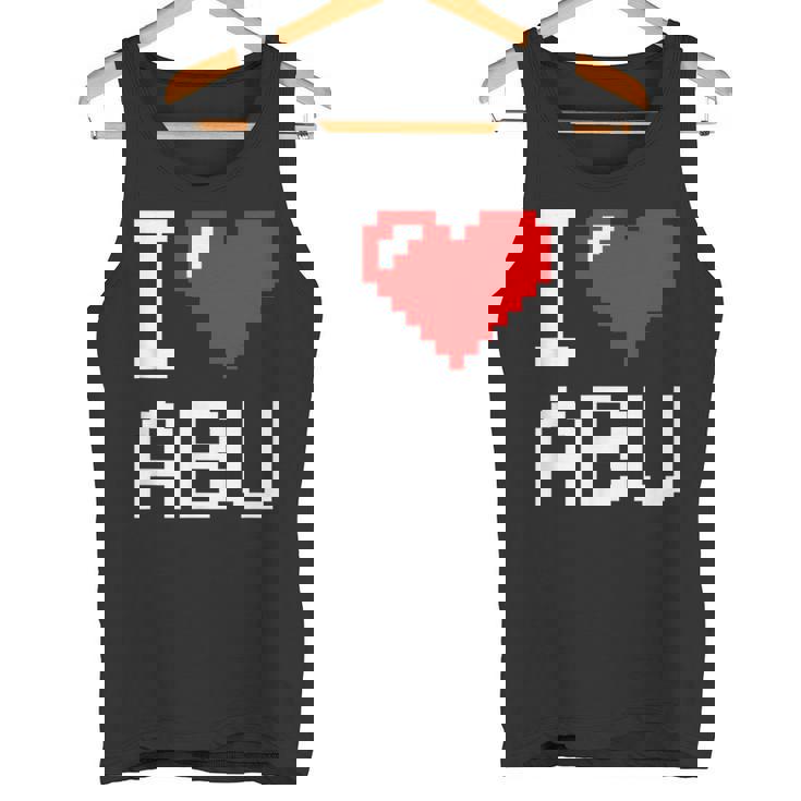 I Heart Abu I Love Abu Nombre Personalizado Camiseta sin mangas