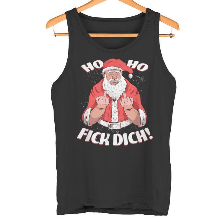 Ho Ho Fick Dich Christmas I Anti Christmas Tank Top