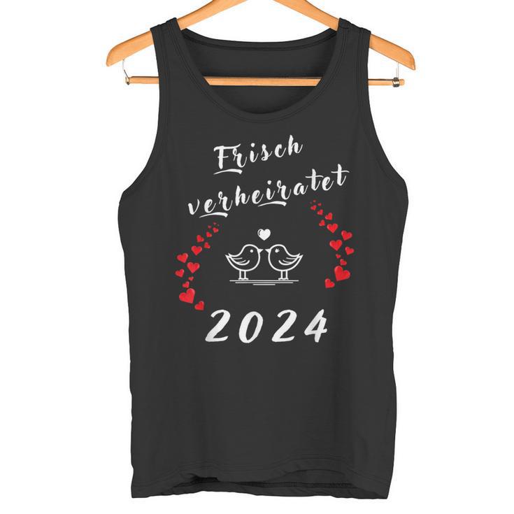 Hochzeit 2024 Frischerheiratet Heirat Flitterwochen 2024 Tank Top