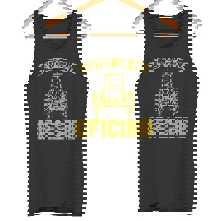 Hombre Tractor Tractorista Estoy En Mi Oficina Agricultor Camiseta sin mangas