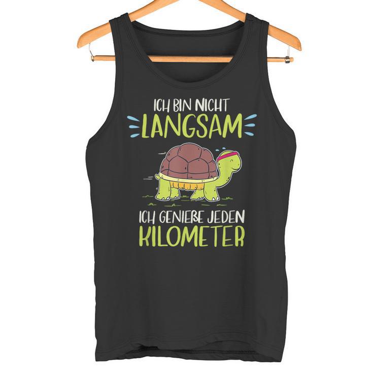 Ich Bin Nicht Langsam Ich Genießen Jeden Kilometer Running Tank Top