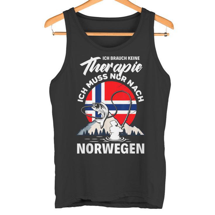 Ich Brauche Keine Therapie Ich Muss Nur Nach Norwege Tank Top