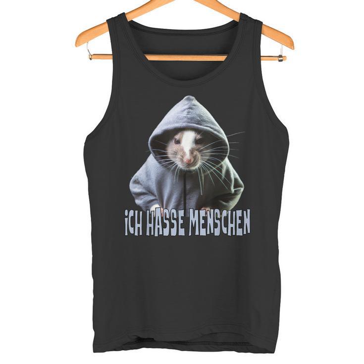 Ich Hasse Menschen Rat Sarcasm Tank Top