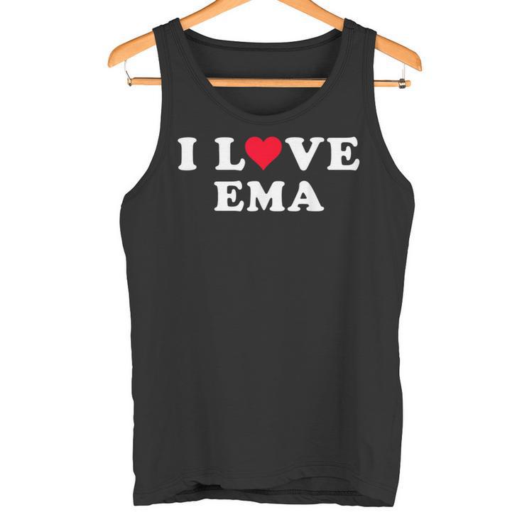 Ich Liebe Ema Passende Freundin & Freund Ema Name Tank Top