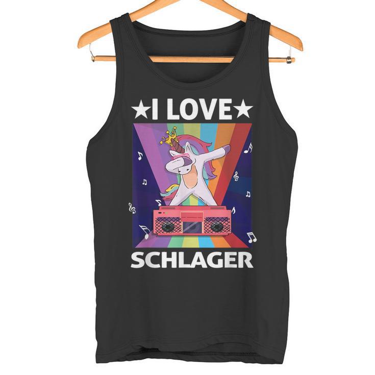 Ich Liebe Schlager Party Costume Folk Music I Love Schlager S Tank Top