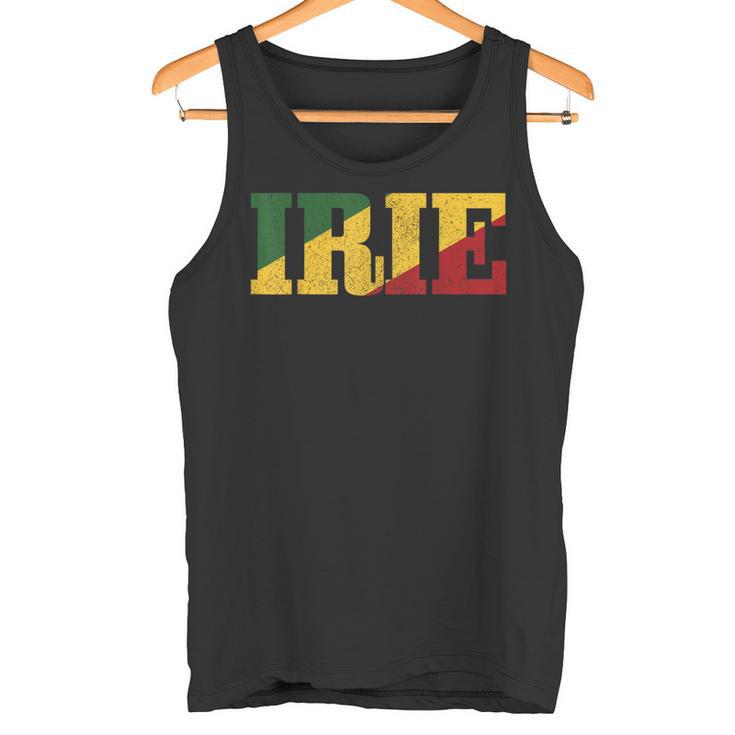 Irie Reggae Music Jamaica Retrointage Rasta Rastafari Tank Top