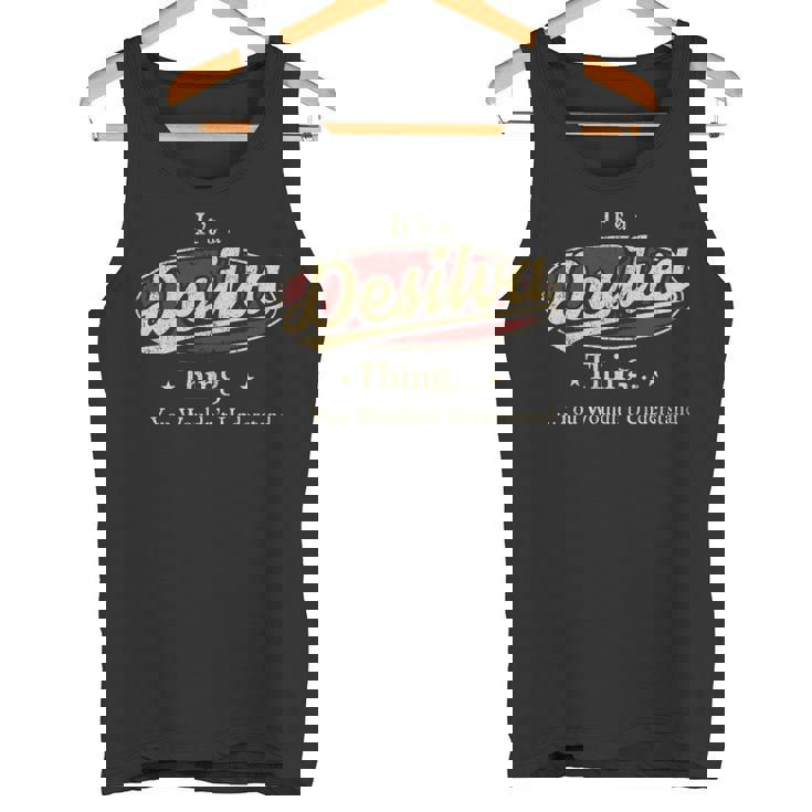 It's A Desilva Thing You Wouldn't Understand Personalized Name  With Name Printed Desilva Tank Top